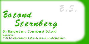 botond sternberg business card